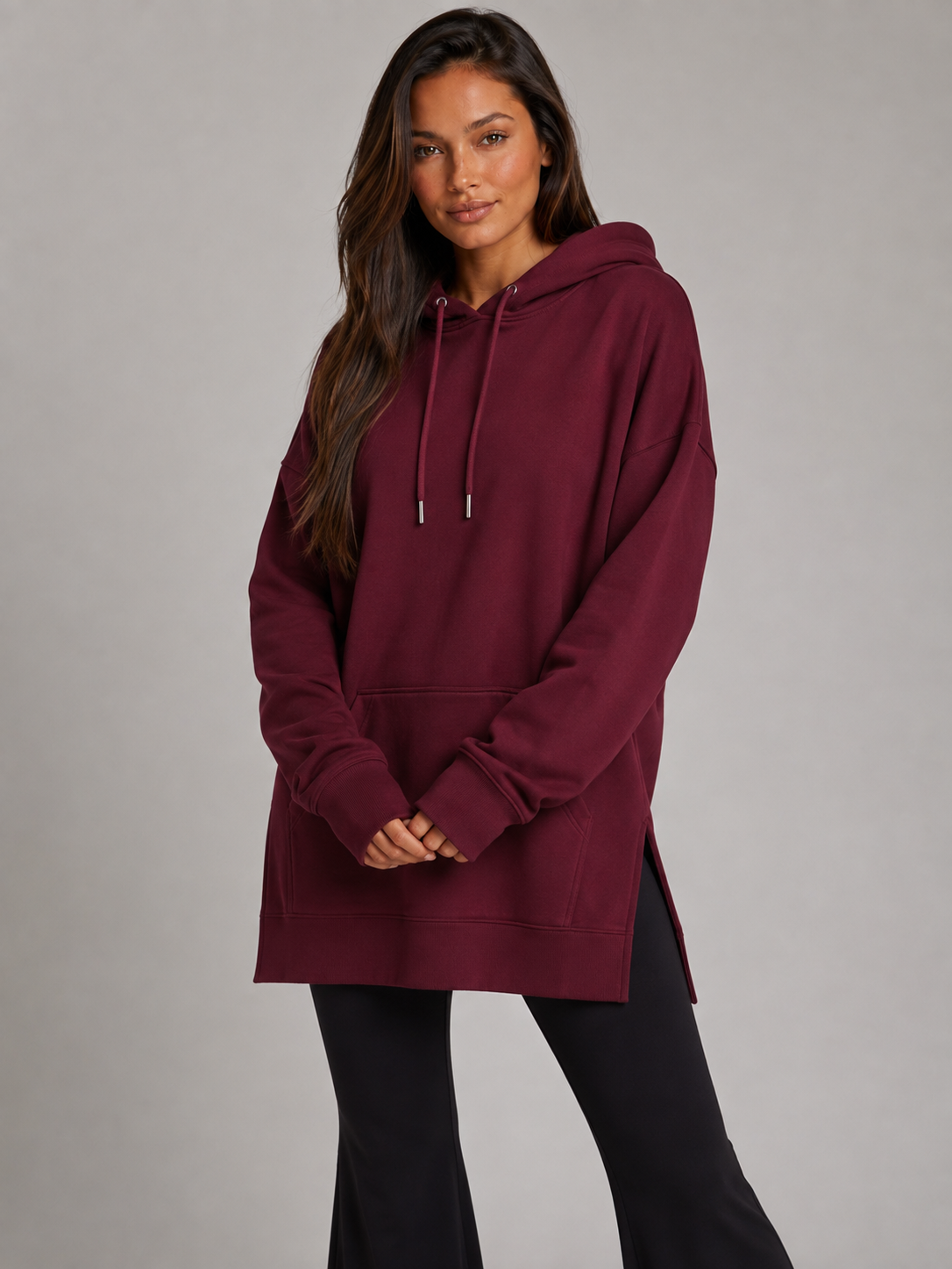 Robe à capuche oversize