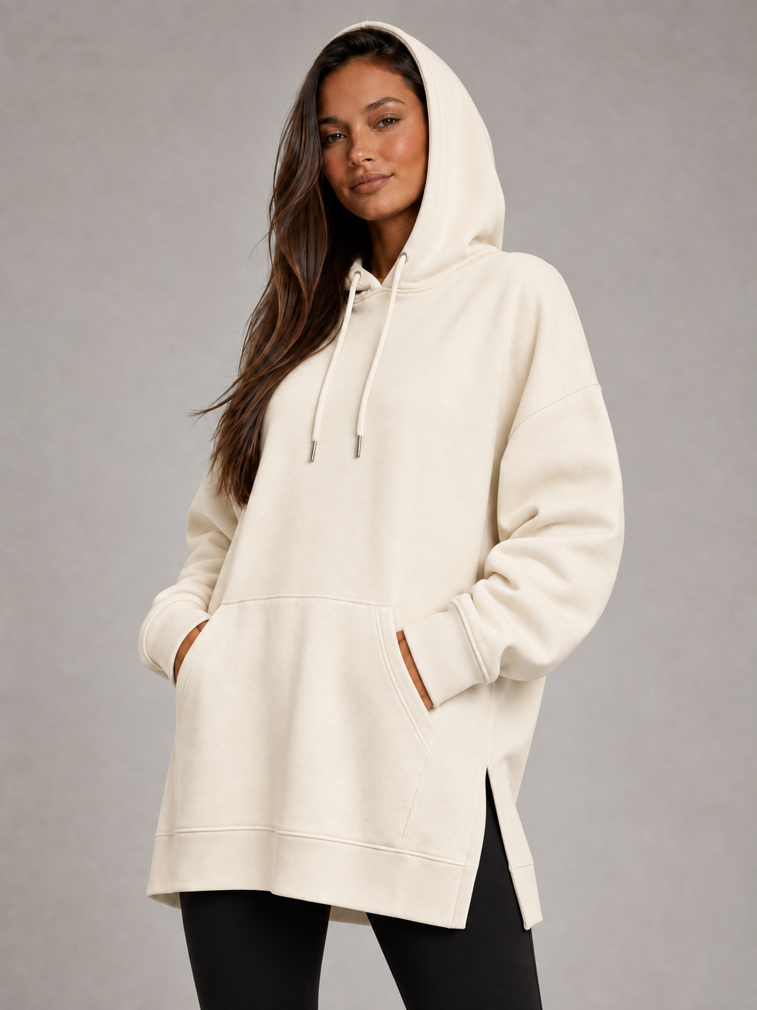 Robe à capuche oversize
