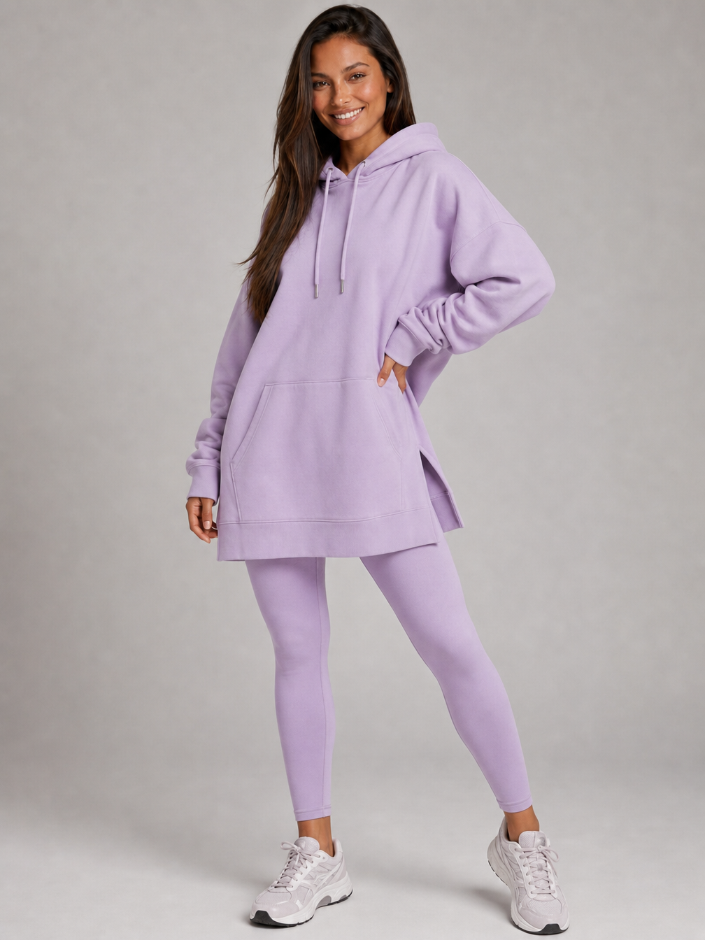 Robe à capuche oversize