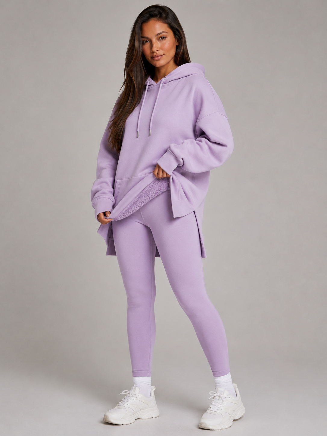 Robe à capuche oversize