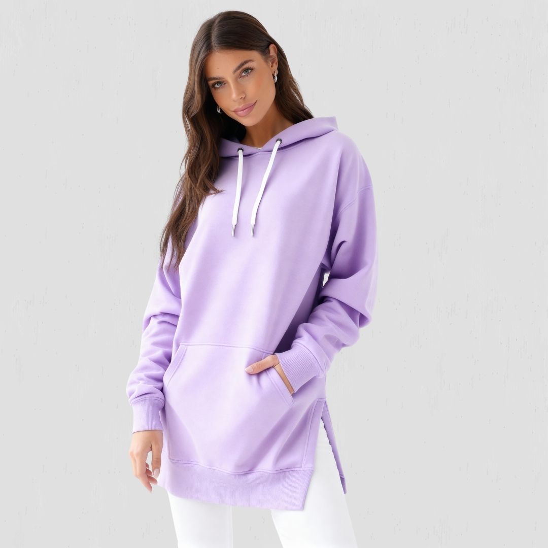Übergroßes Hoodie-Kleid