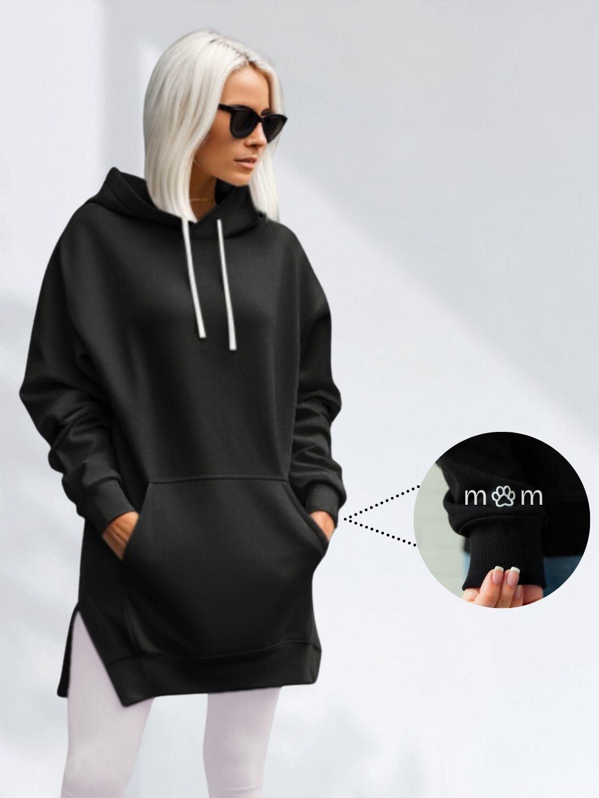 Übergroßes Hoodie-Kleid