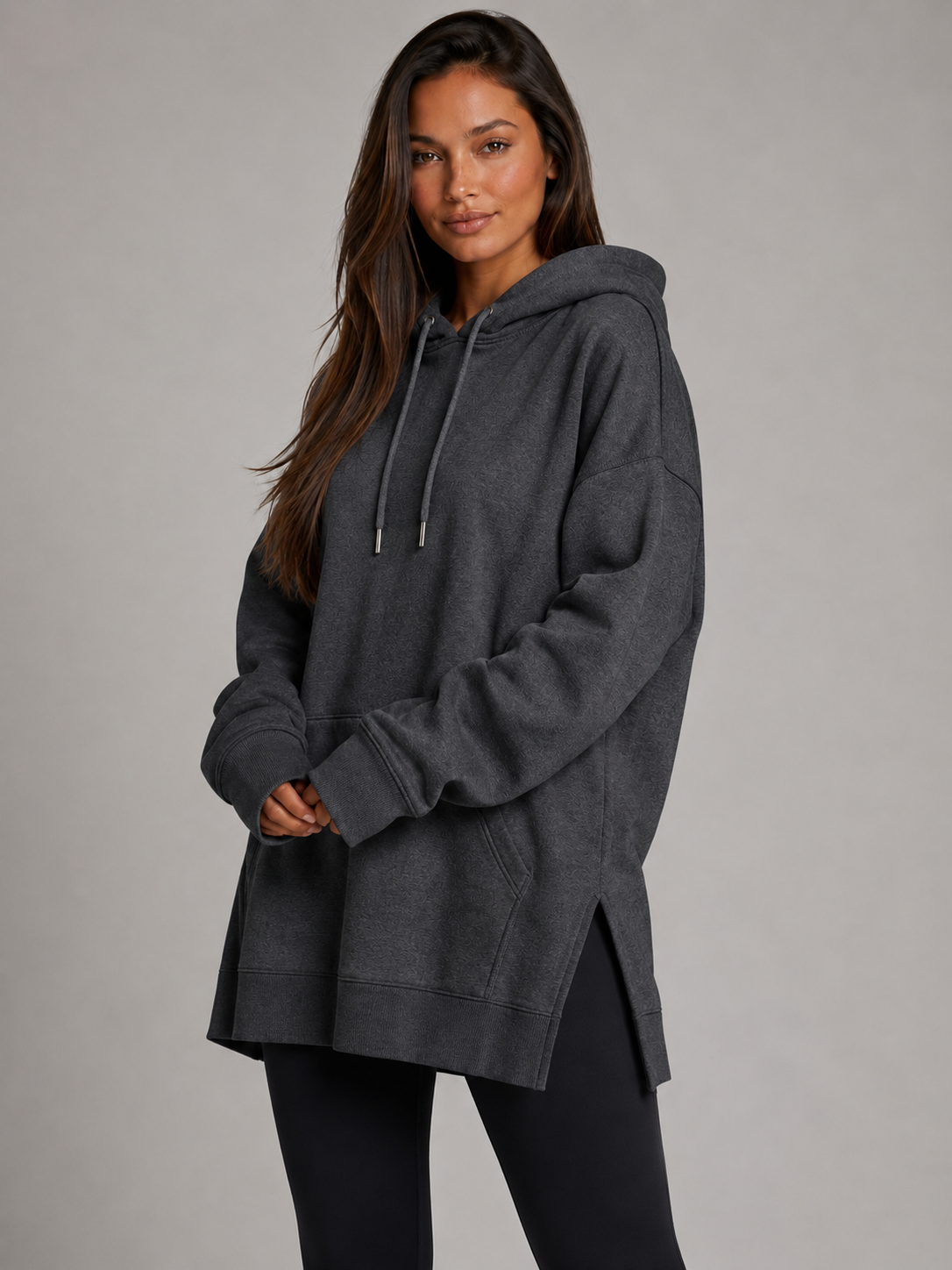 Robe à capuche oversize