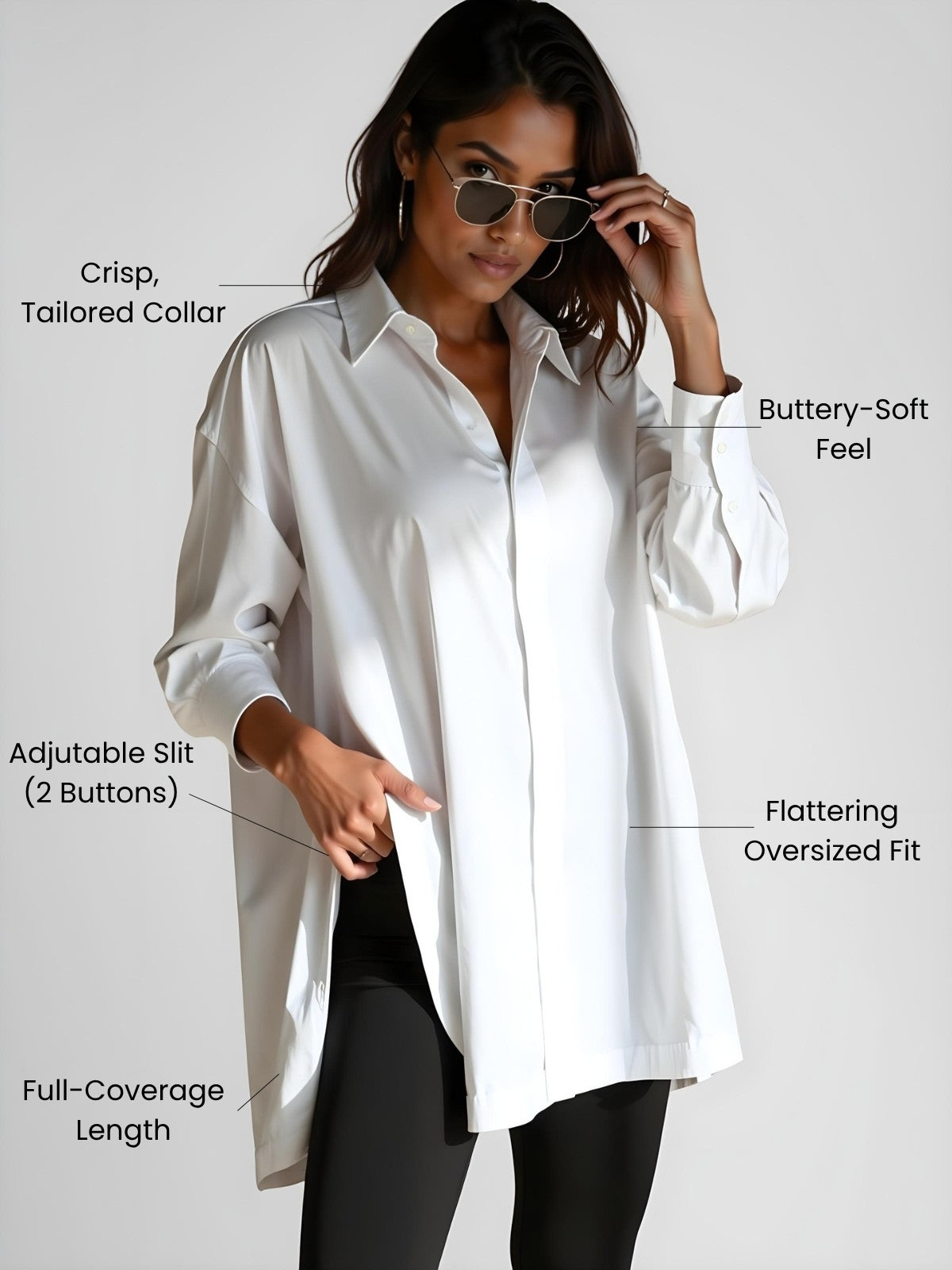 Übergroßes Hoodie-Kleid