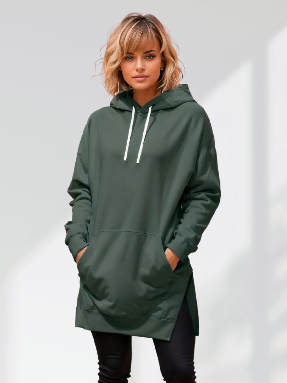 Übergroßes Hoodie-Kleid