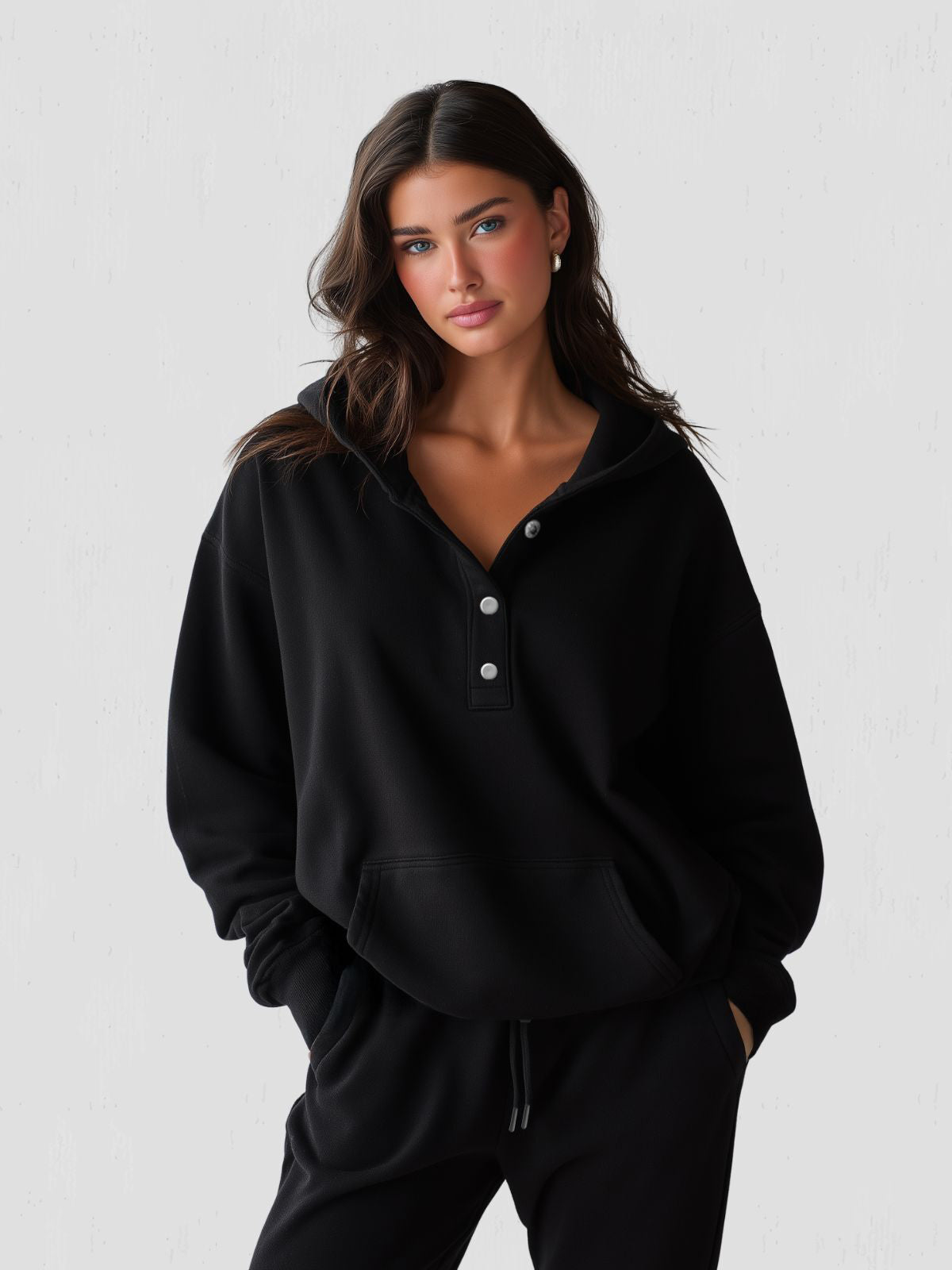 Robe à capuche oversize