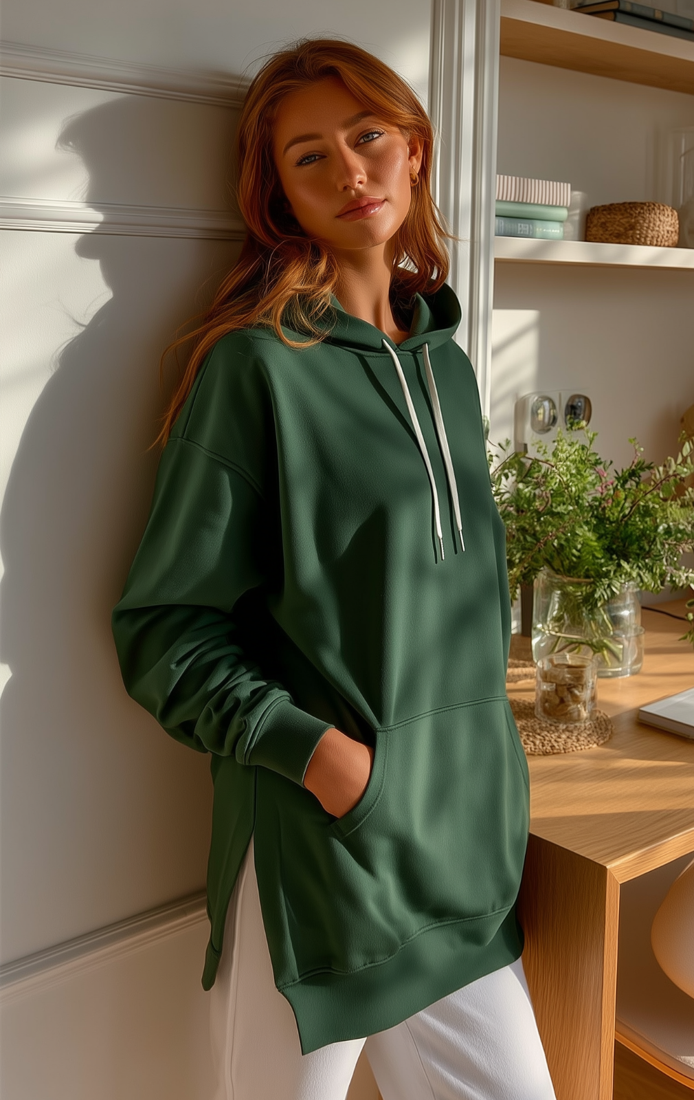 Robe à capuche oversize