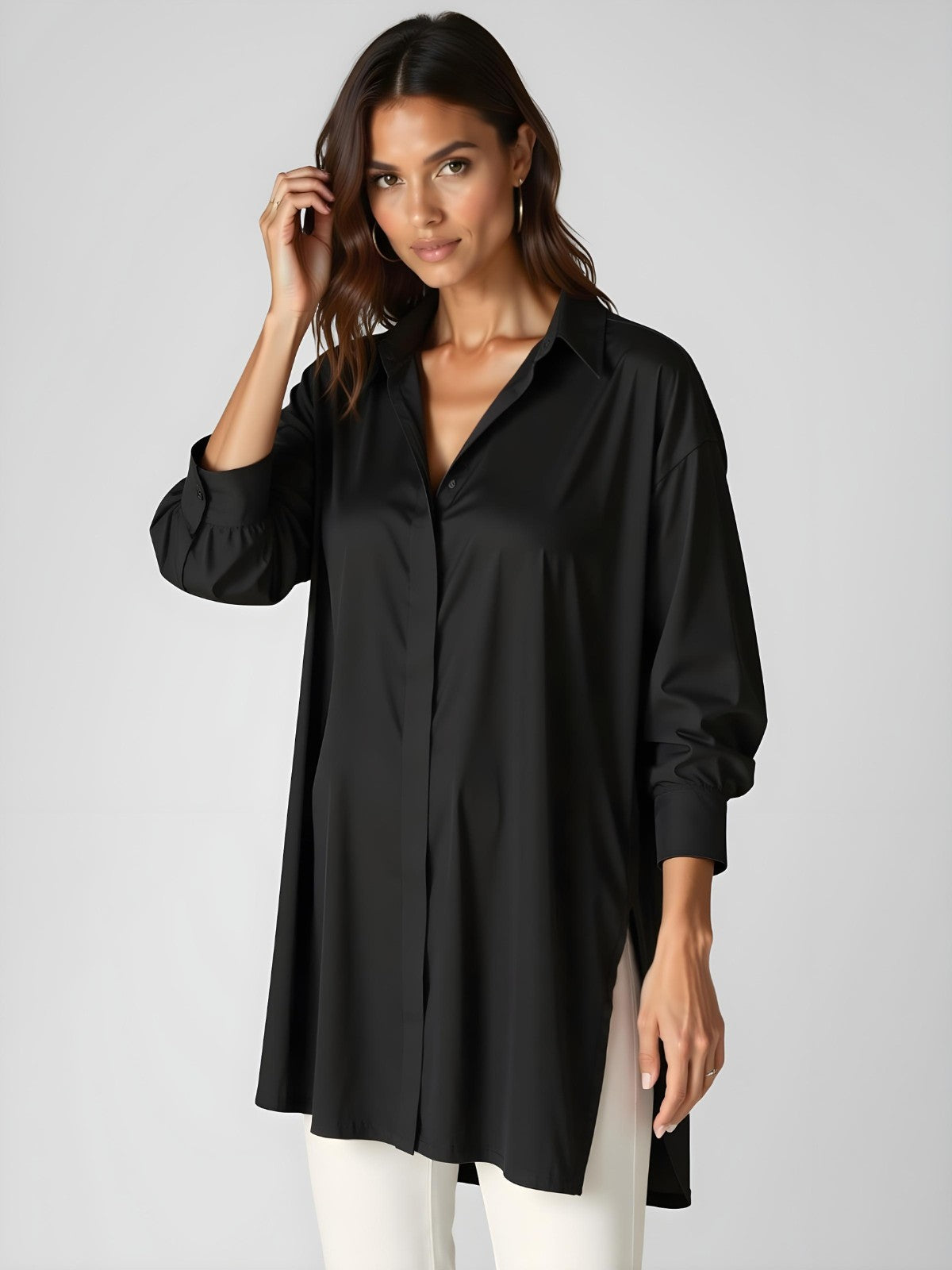 Robe à capuche oversize