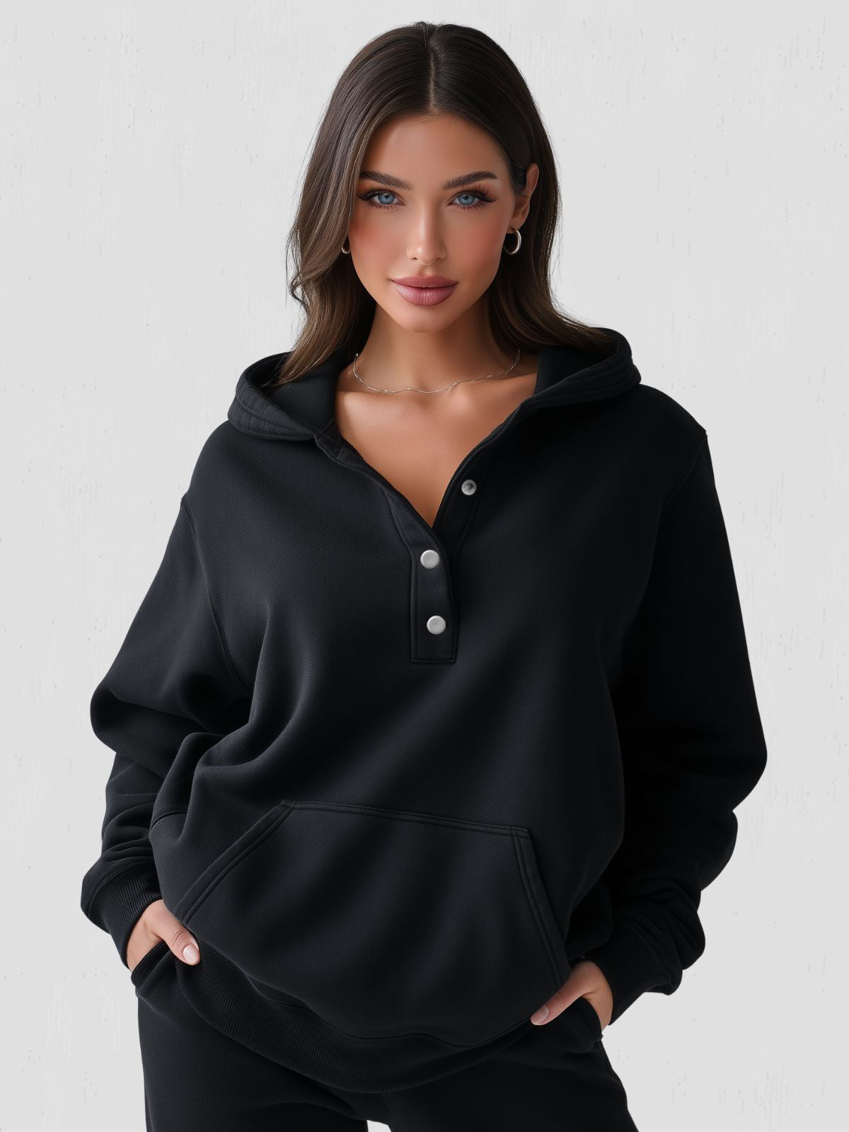 Robe à capuche oversize