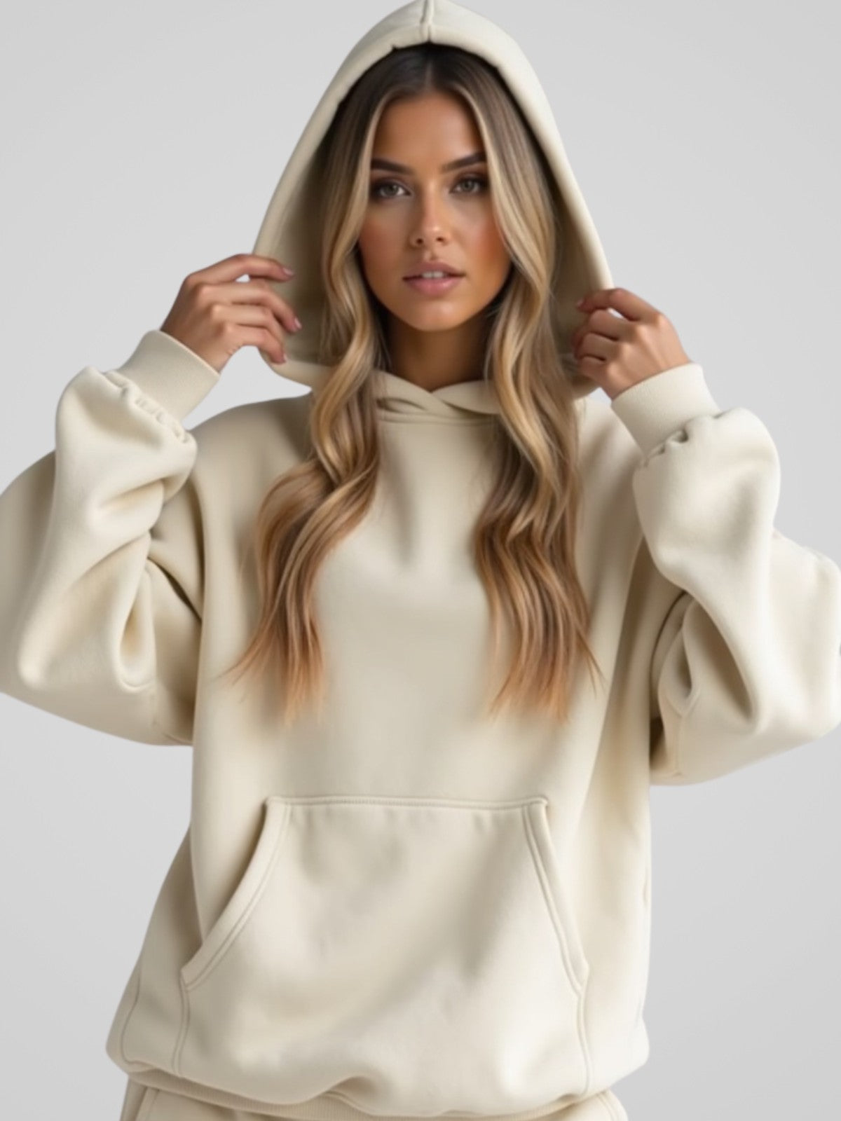 Robe à capuche oversize