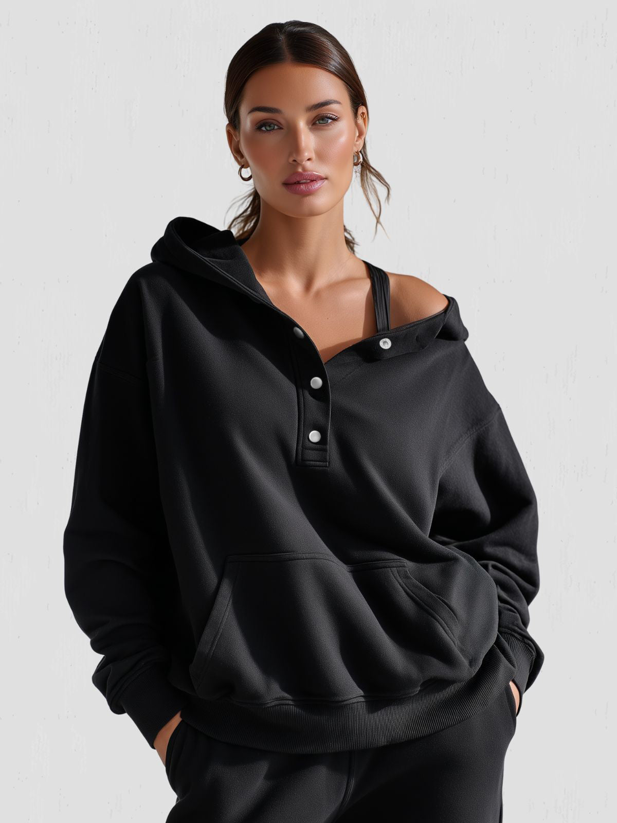Robe à capuche oversize