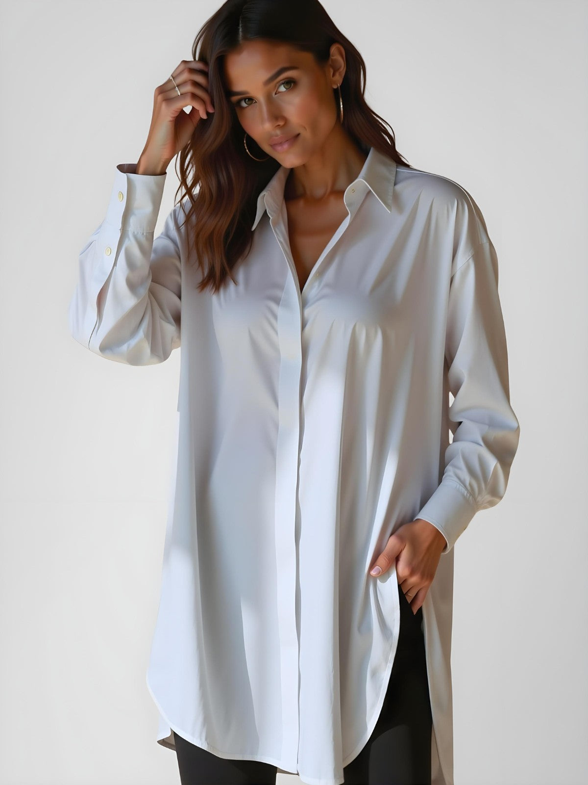 Robe à capuche oversize