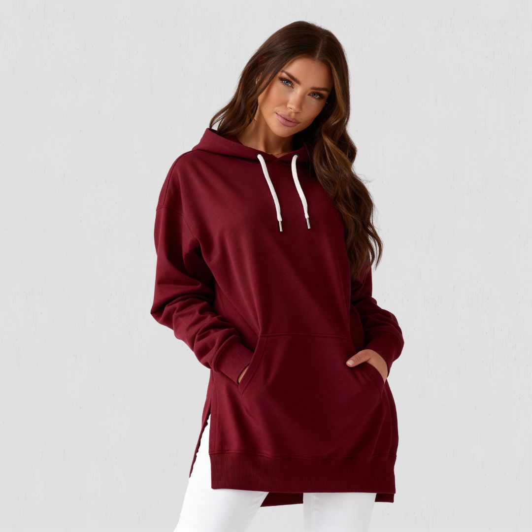 Übergroßes Hoodie-Kleid