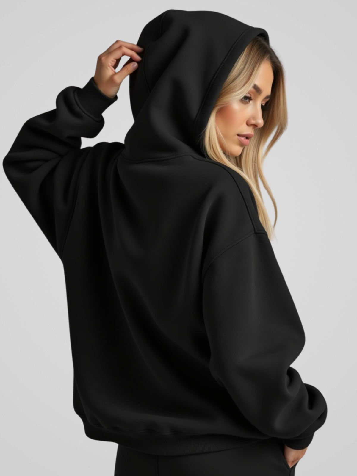 Robe à capuche oversize