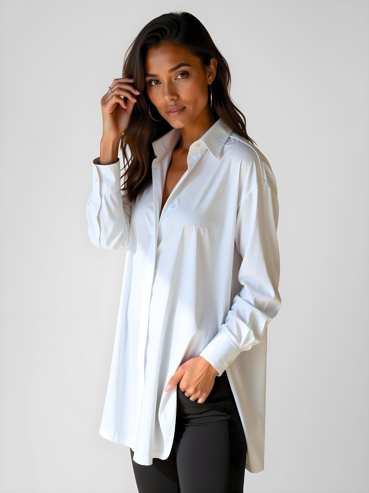 Robe à capuche oversize