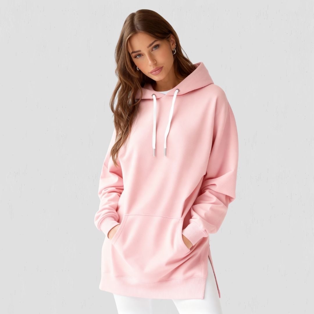 Übergroßes Hoodie-Kleid