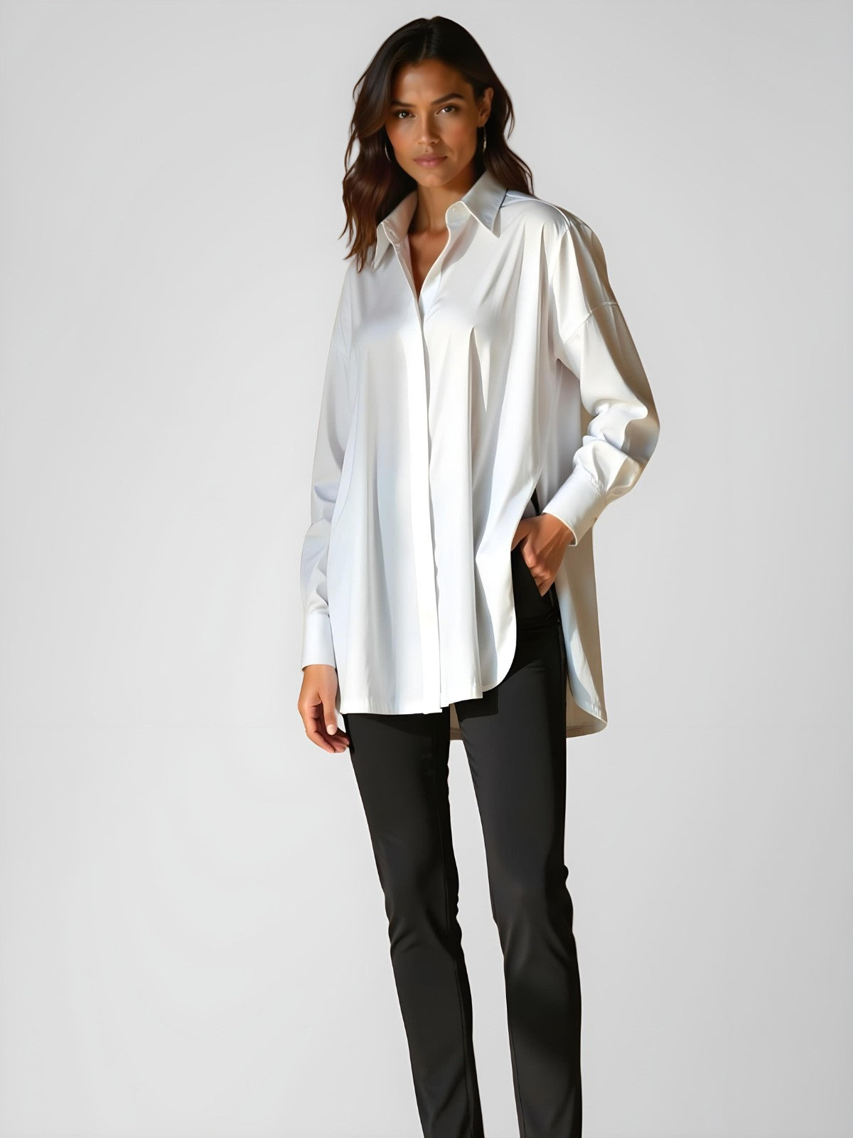 Robe à capuche oversize