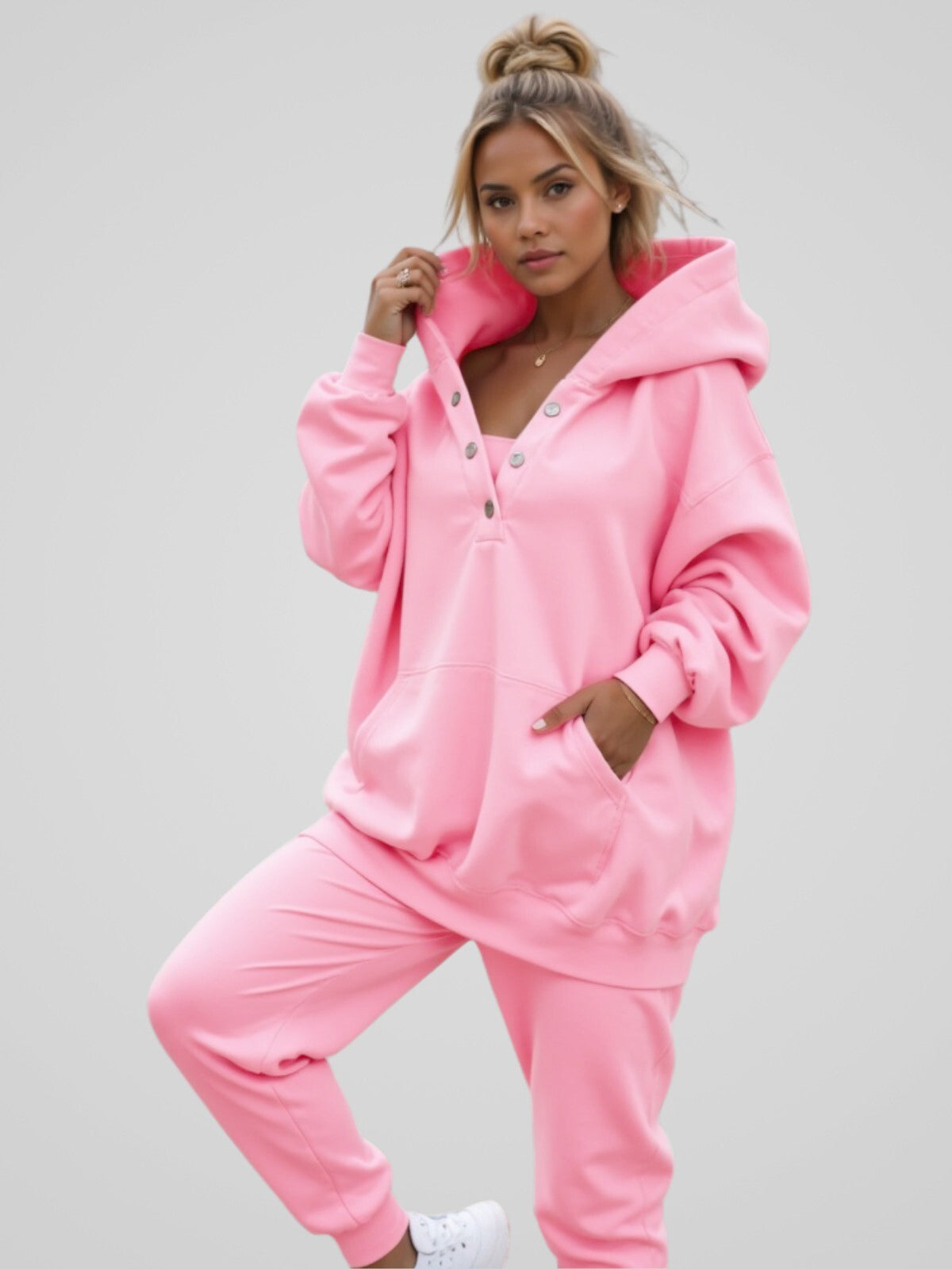 Übergroßes Hoodie-Kleid