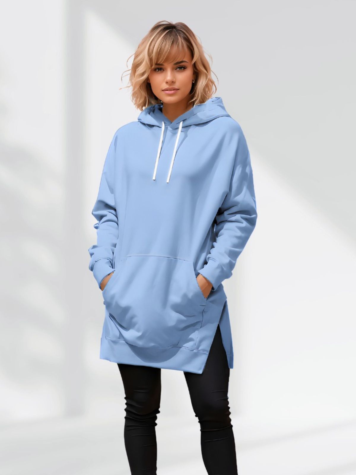 Übergroßes Hoodie-Kleid