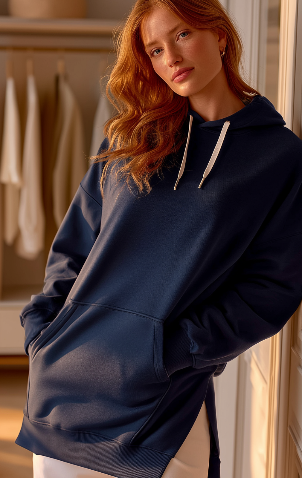 Robe à capuche oversize