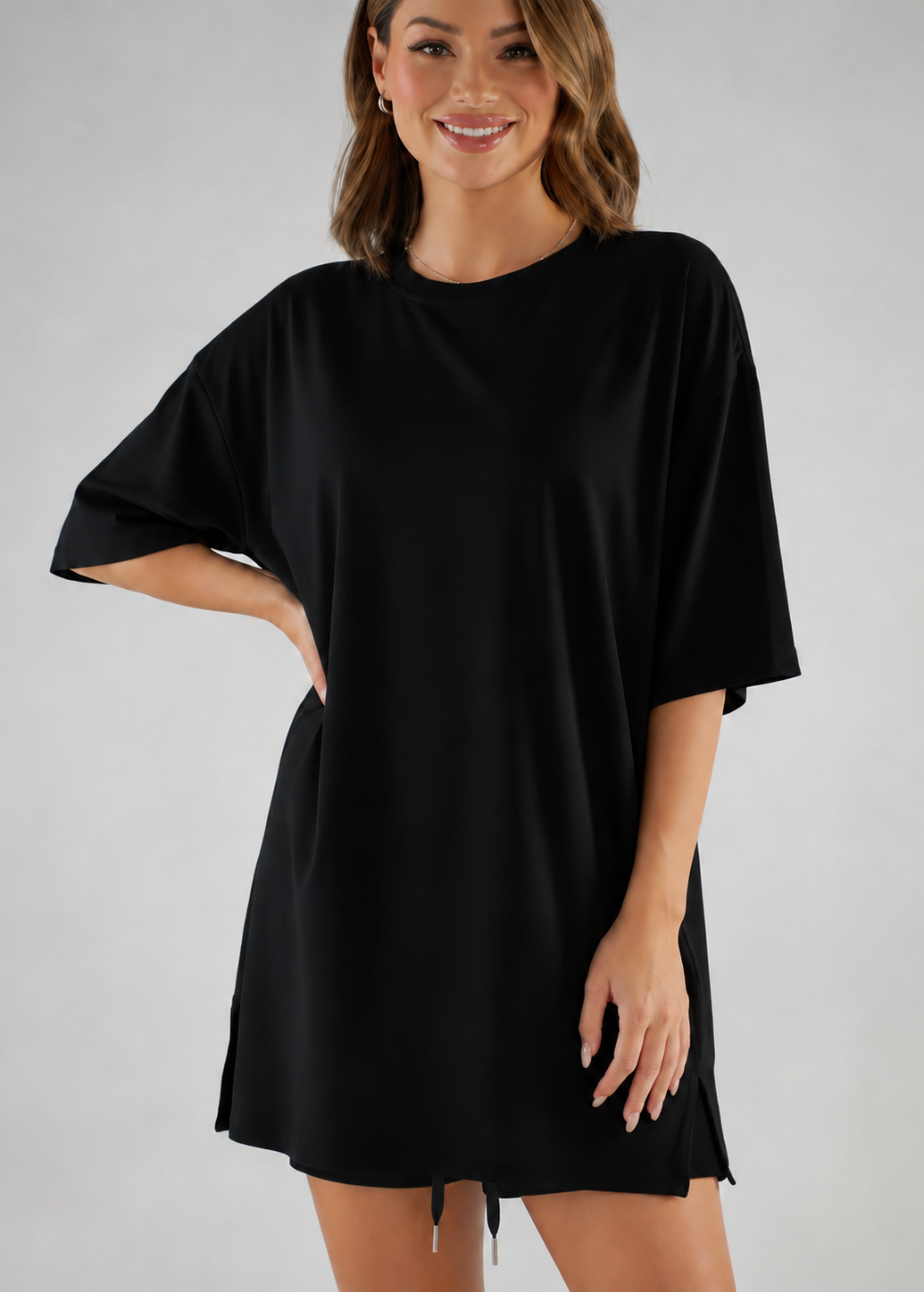 Robe à capuche oversize