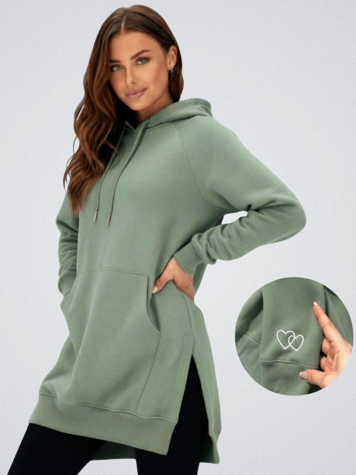 Robe à capuche oversize