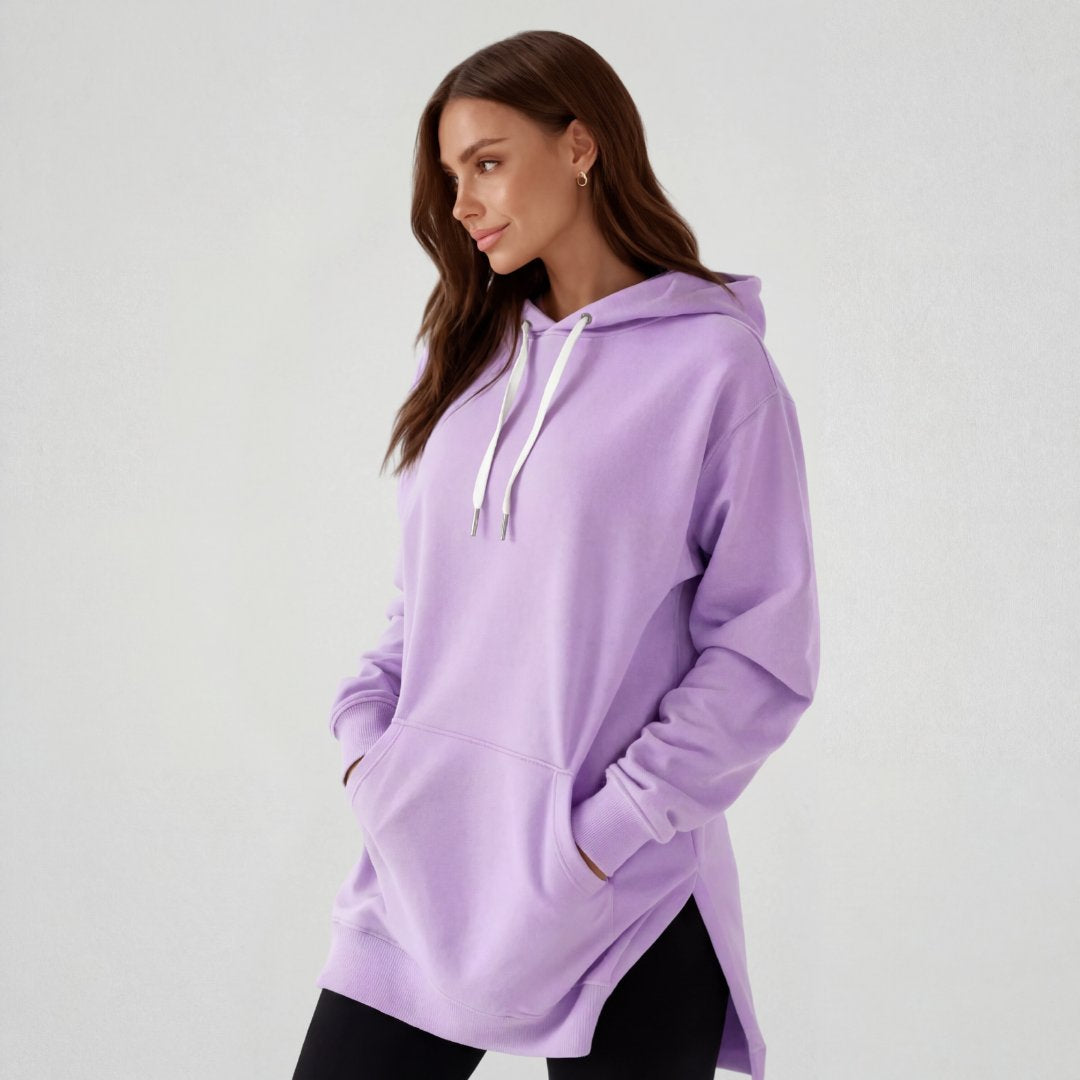 Übergroßes Hoodie-Kleid