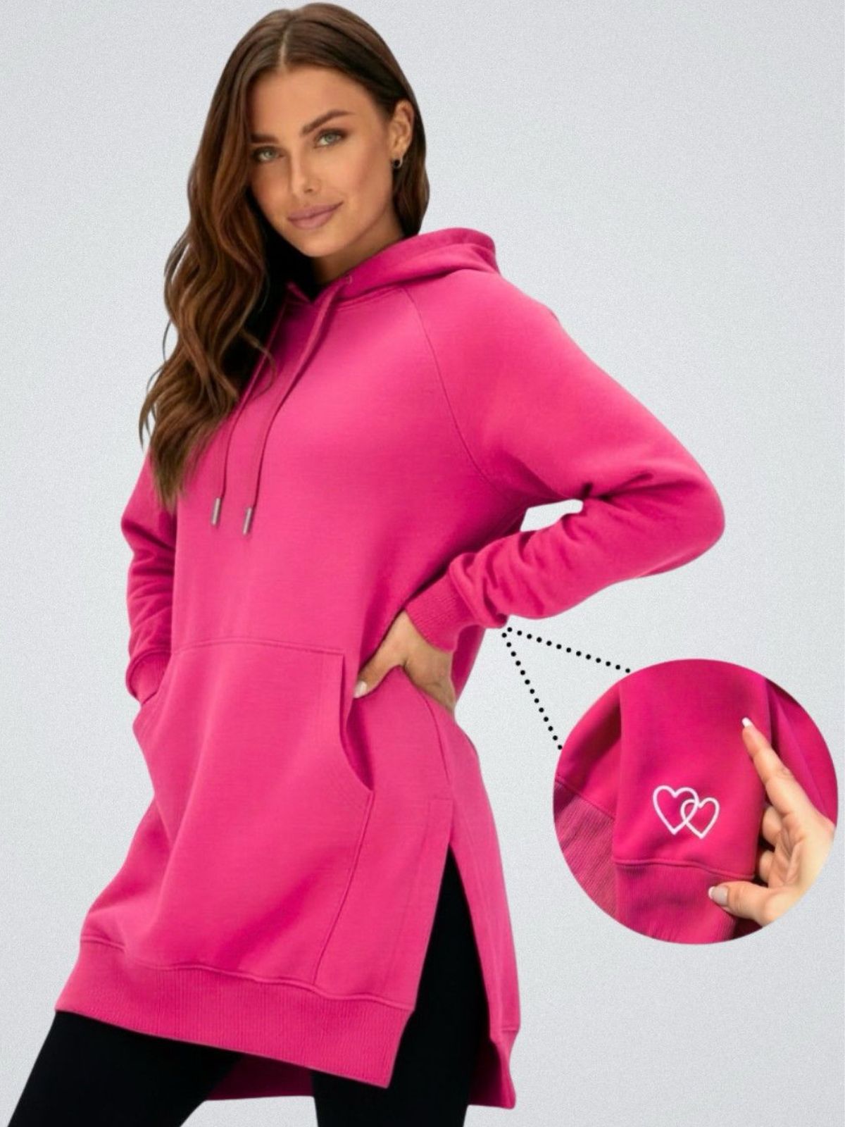 Robe à capuche oversize