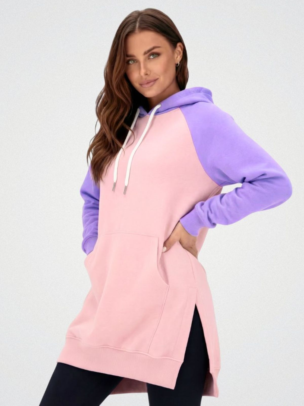 Übergroßes Hoodie-Kleid