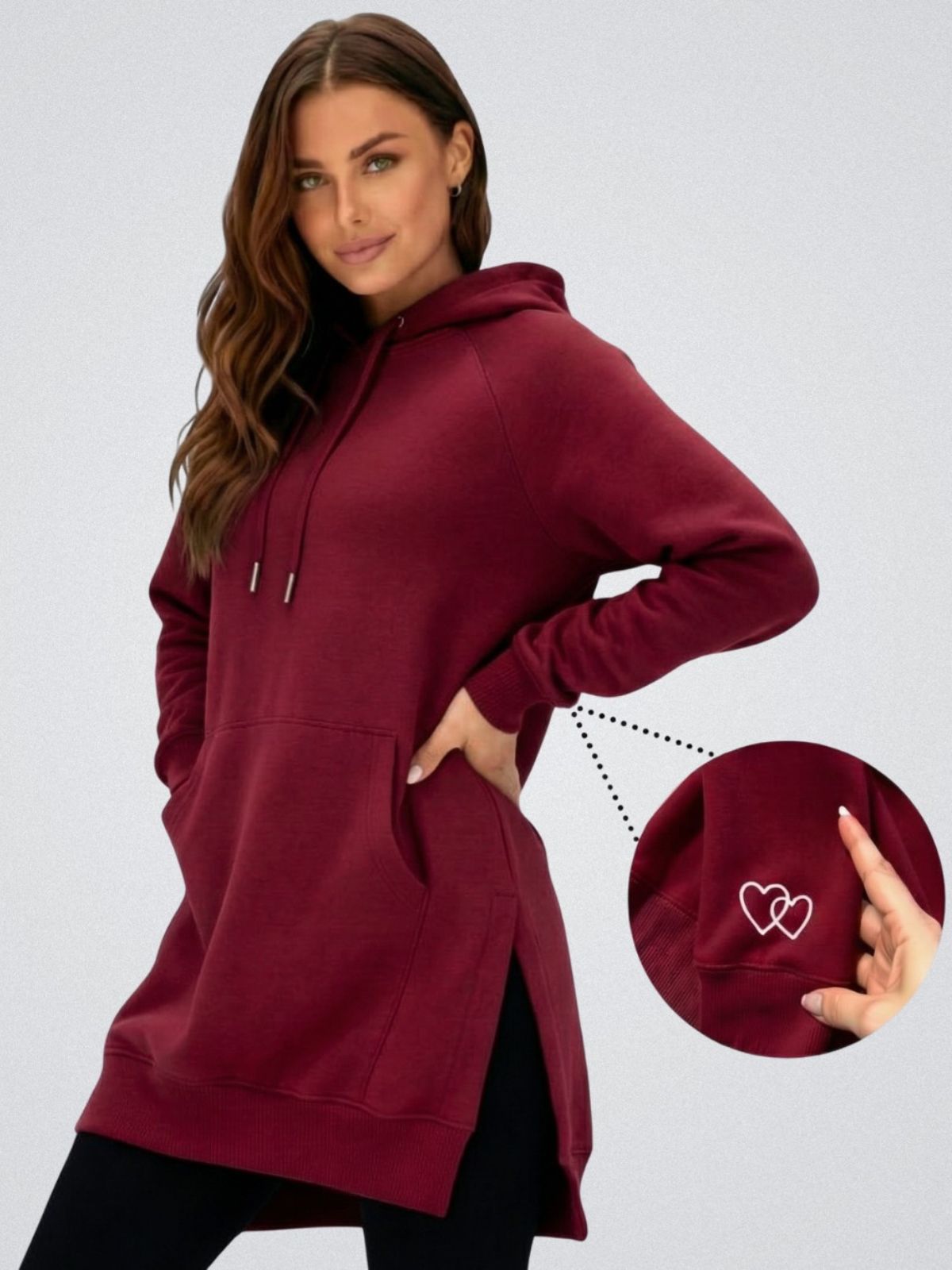 Robe à capuche oversize