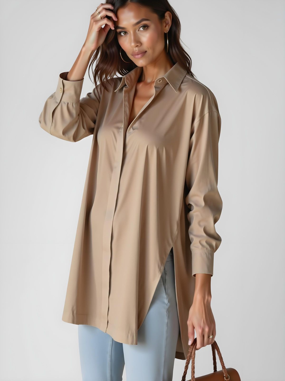 Robe à capuche oversize