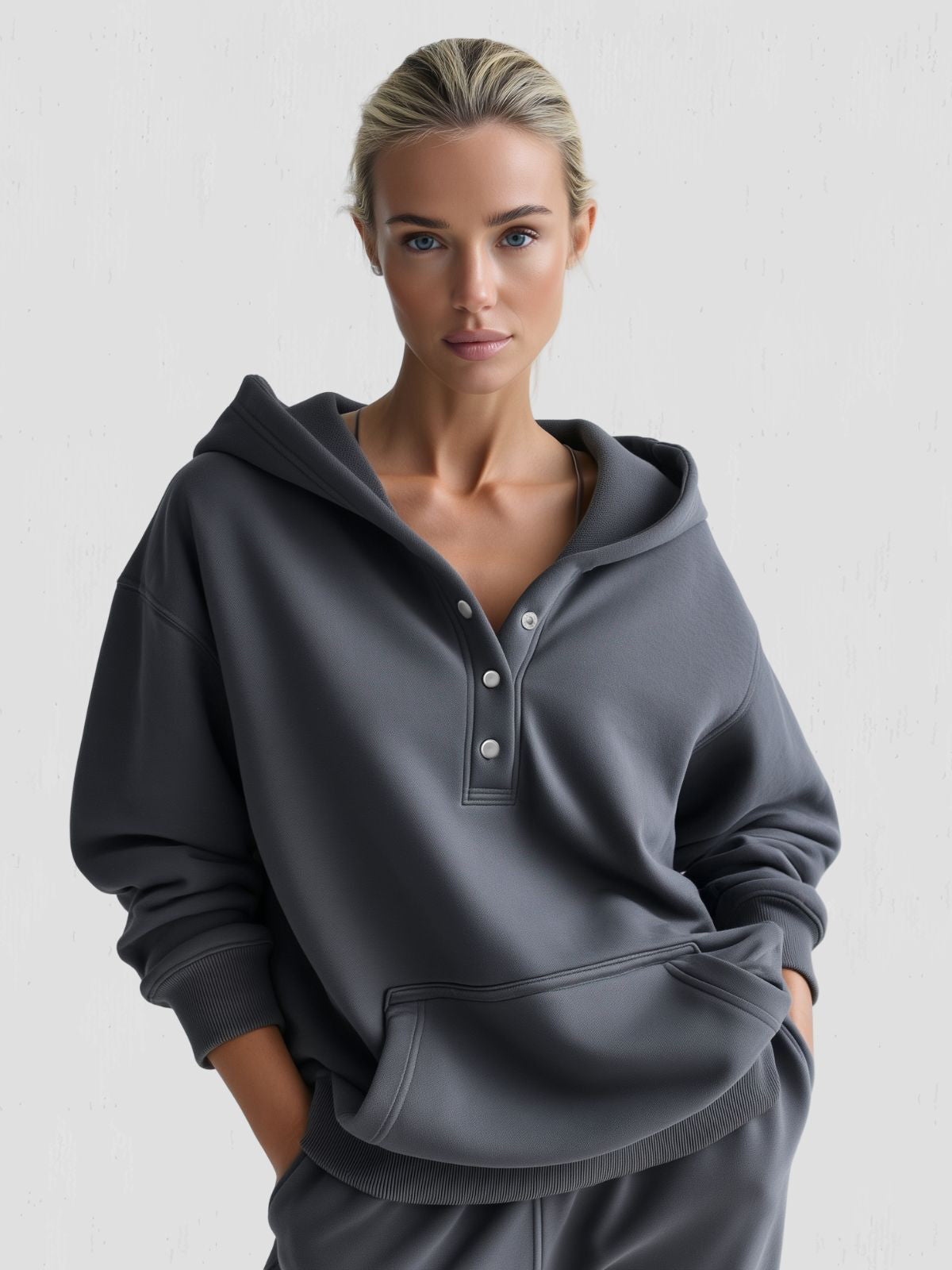 Robe à capuche oversize