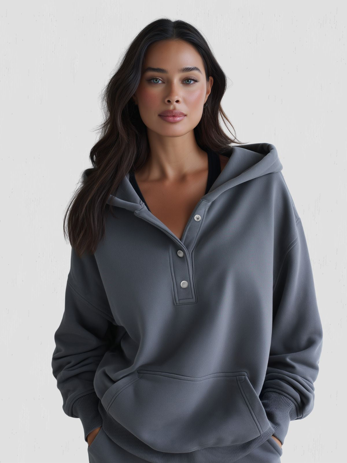 Robe à capuche oversize