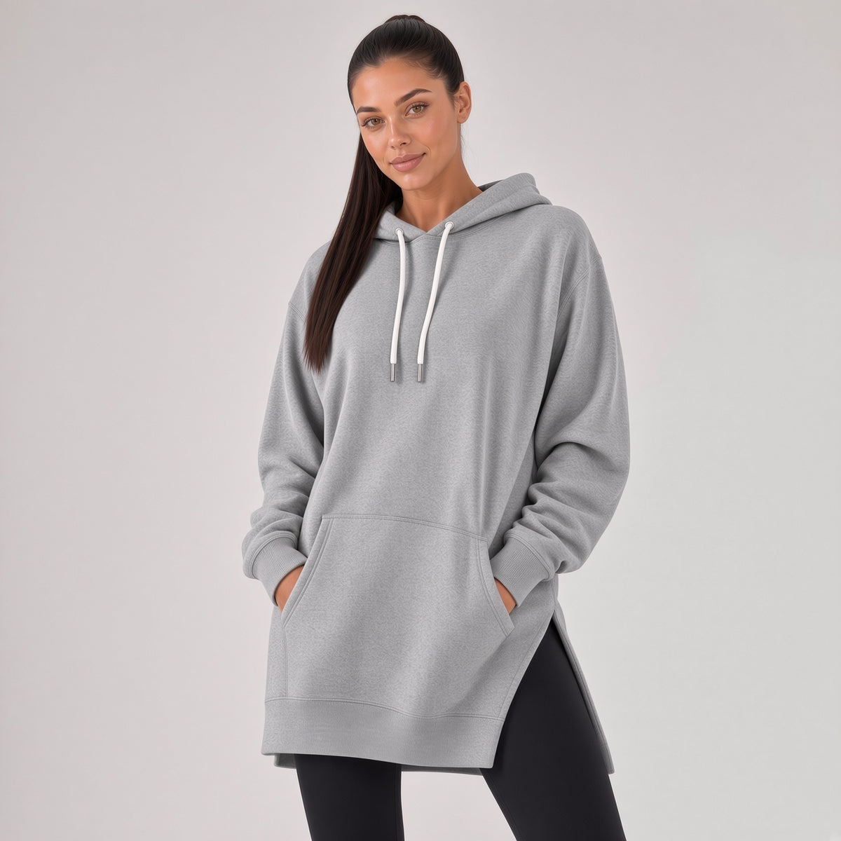 Robe à capuche oversize