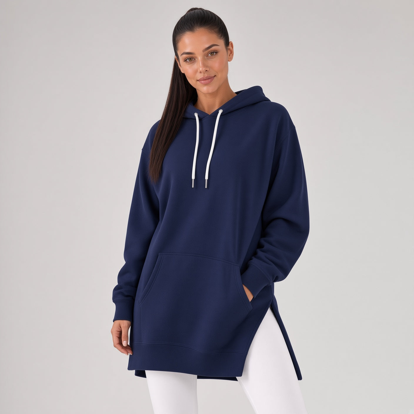 Robe à capuche oversize