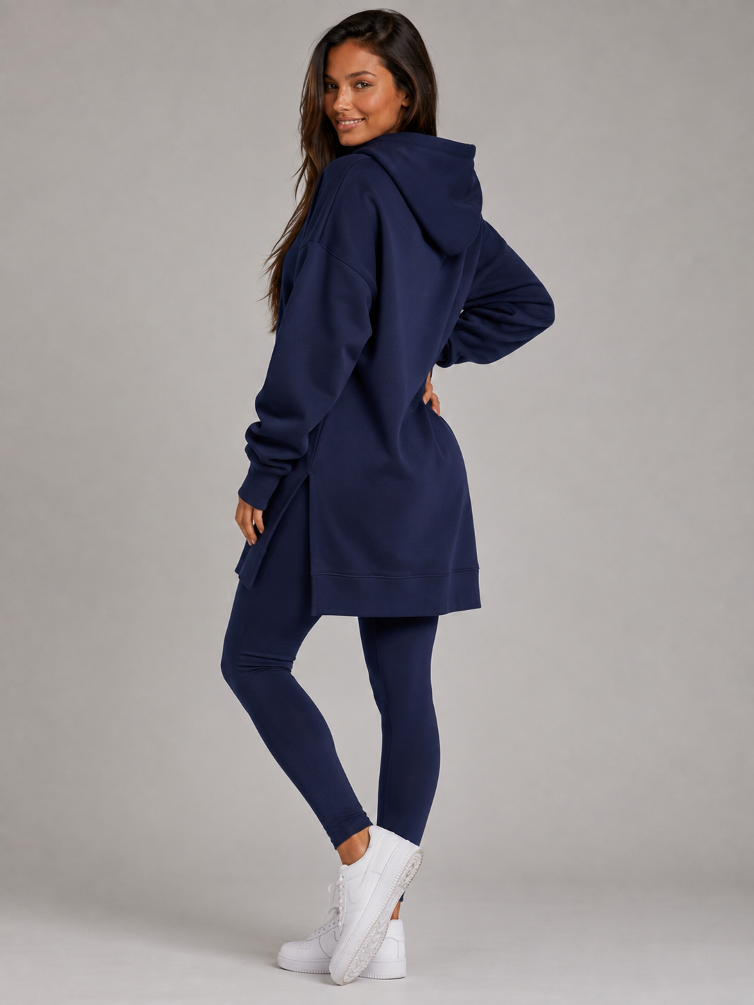 Robe à capuche oversize