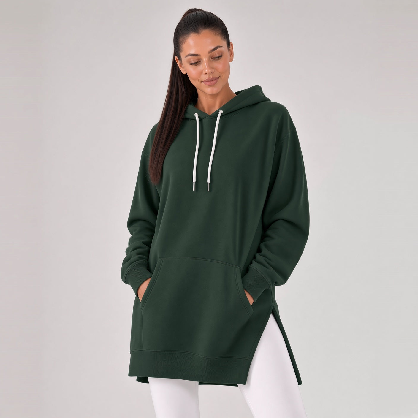 Robe à capuche oversize