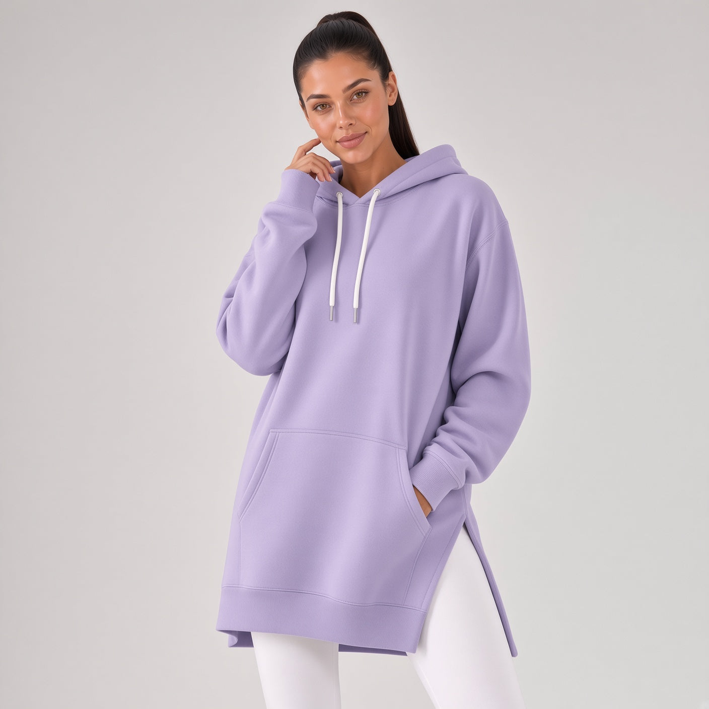 Robe à capuche oversize