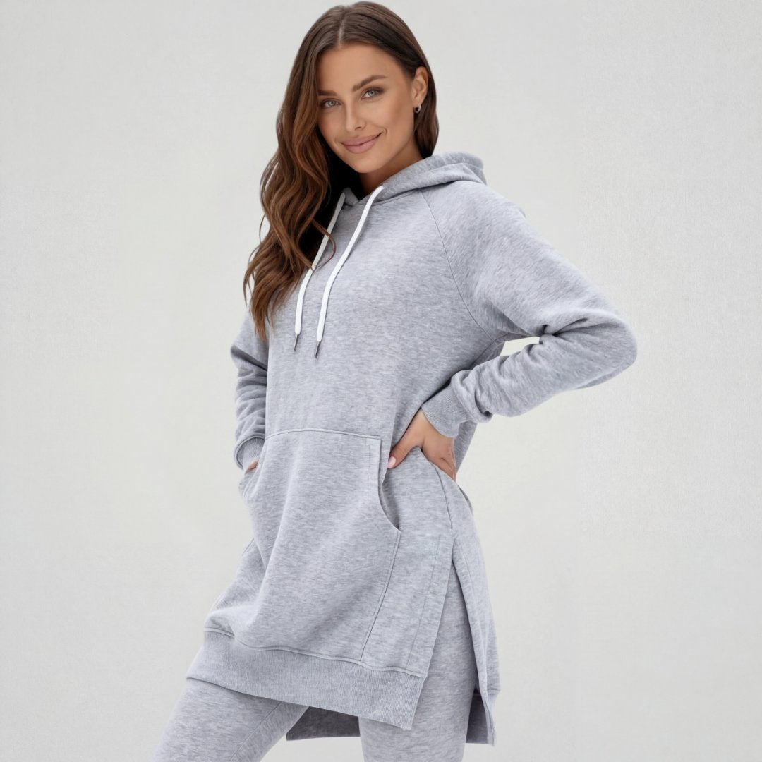 Übergroßes Hoodie-Kleid