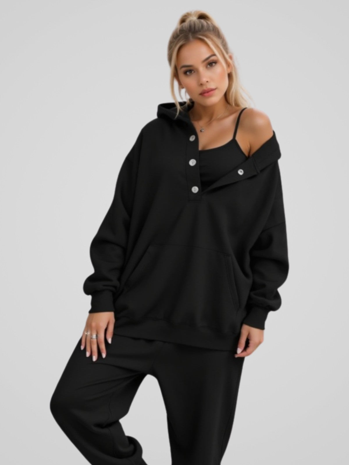 Robe à capuche oversize