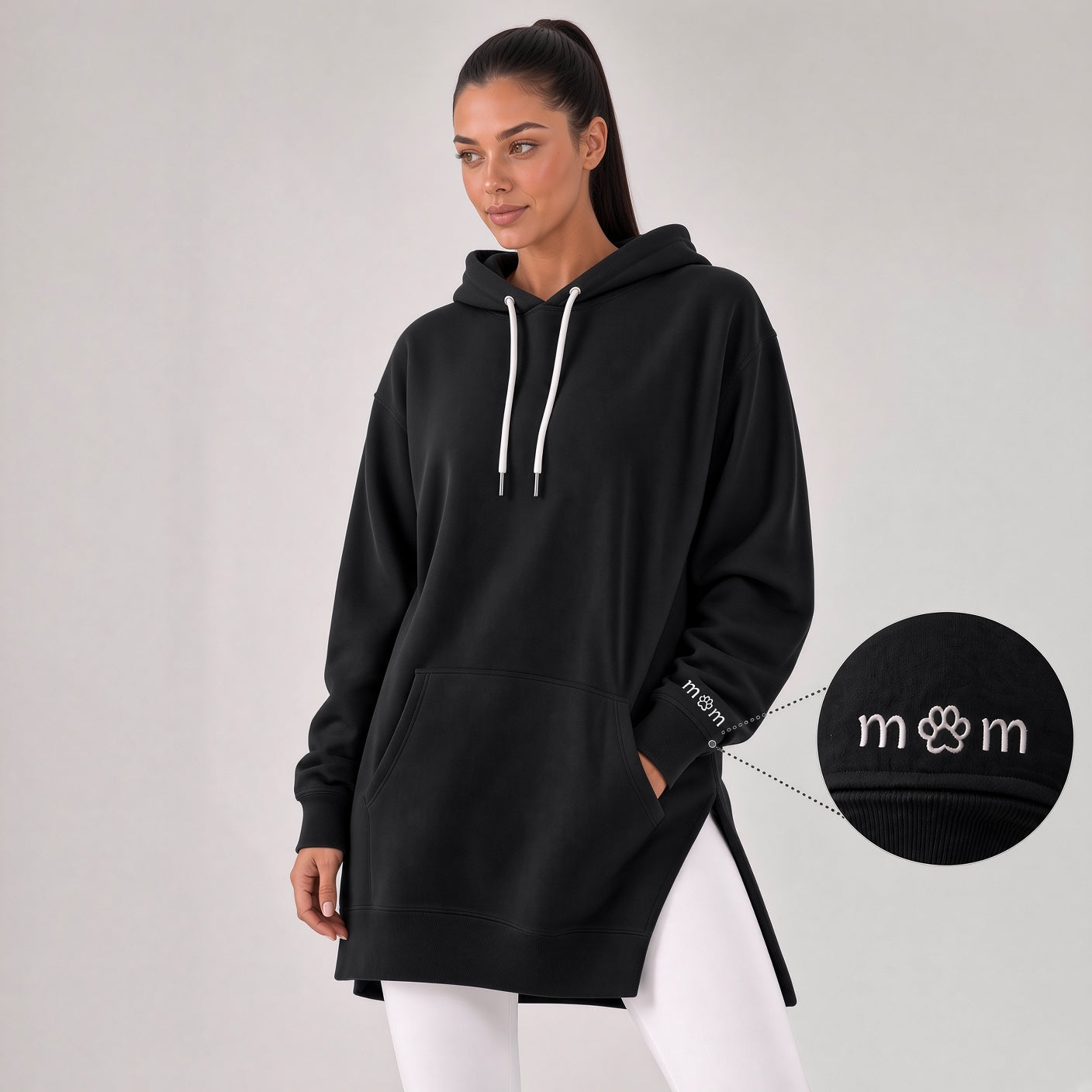 Robe à capuche oversize