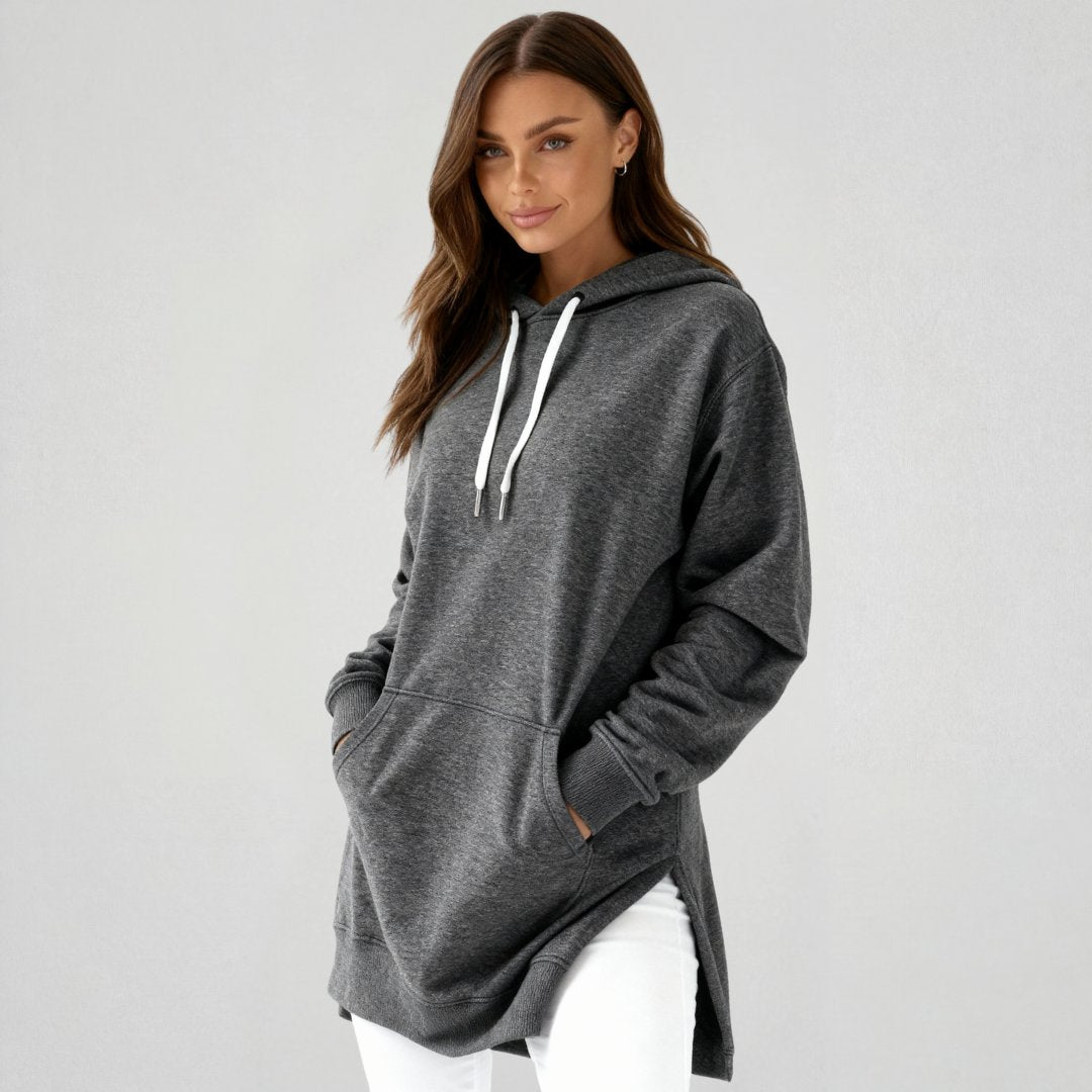 Übergroßes Hoodie-Kleid