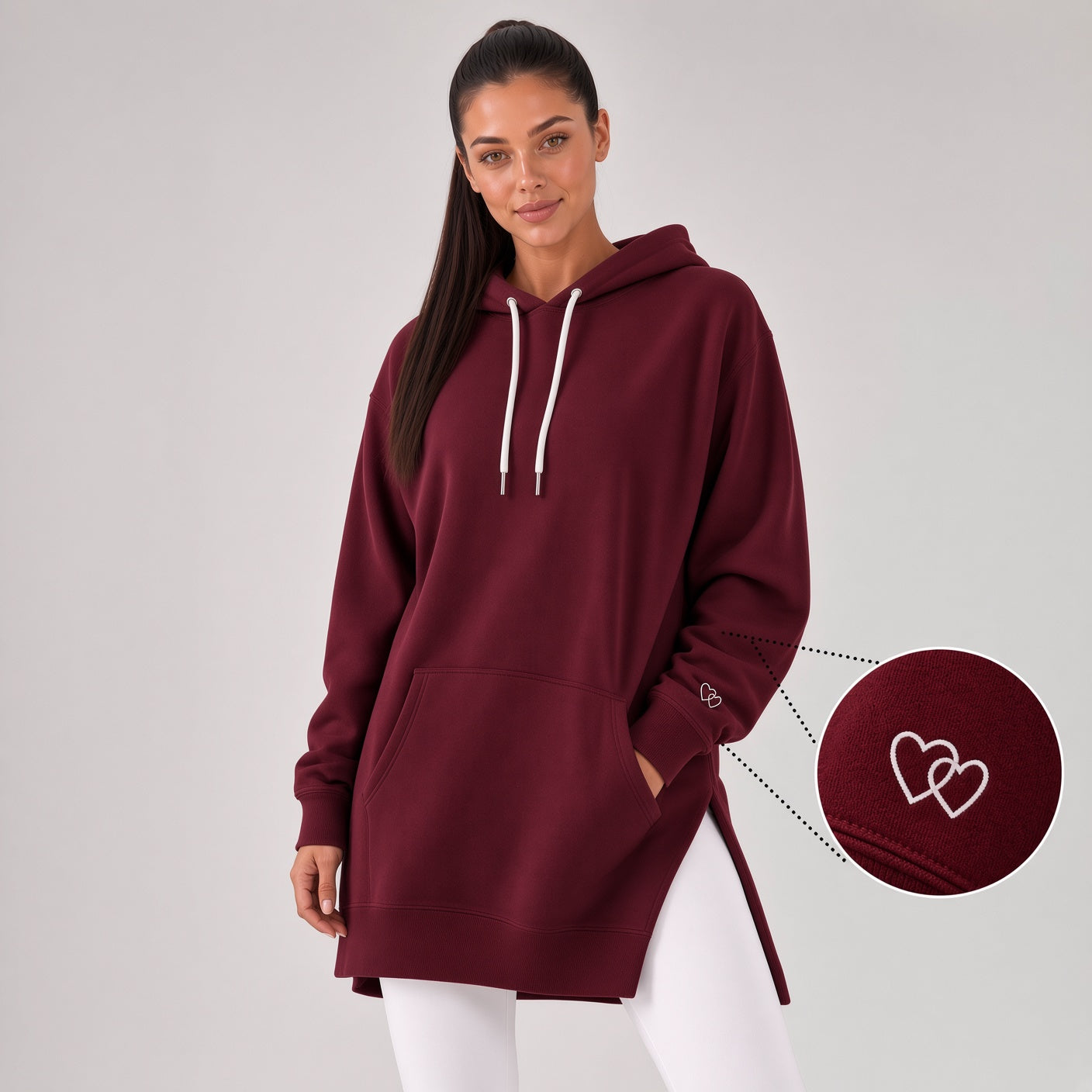 Robe à capuche oversize