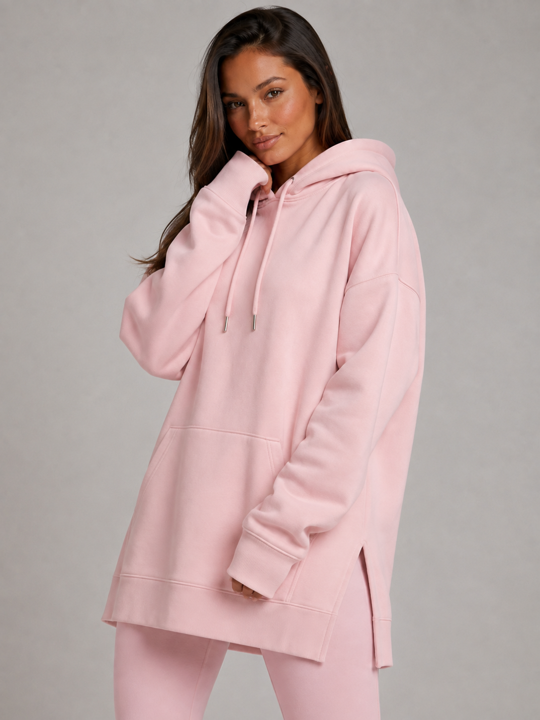 Robe à capuche oversize