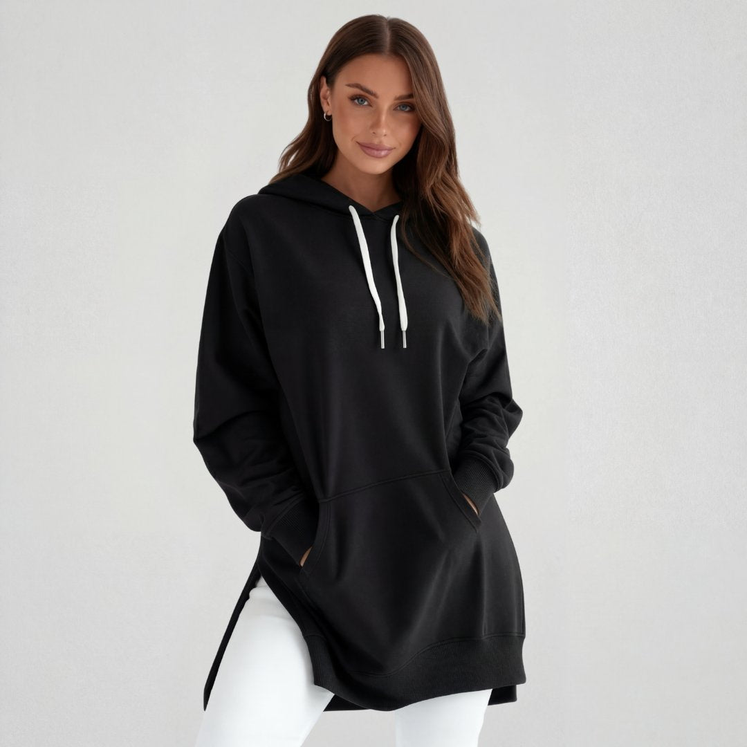 Übergroßes Hoodie-Kleid