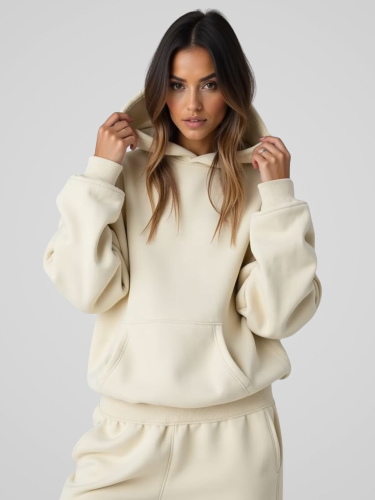 Robe à capuche oversize