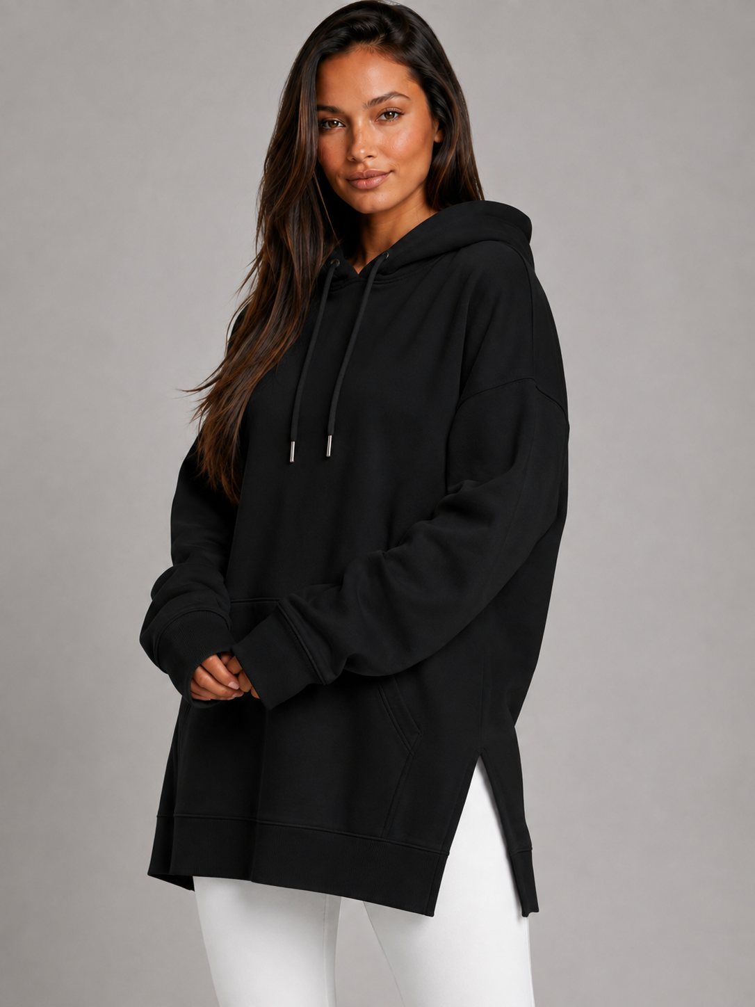 Robe à capuche oversize