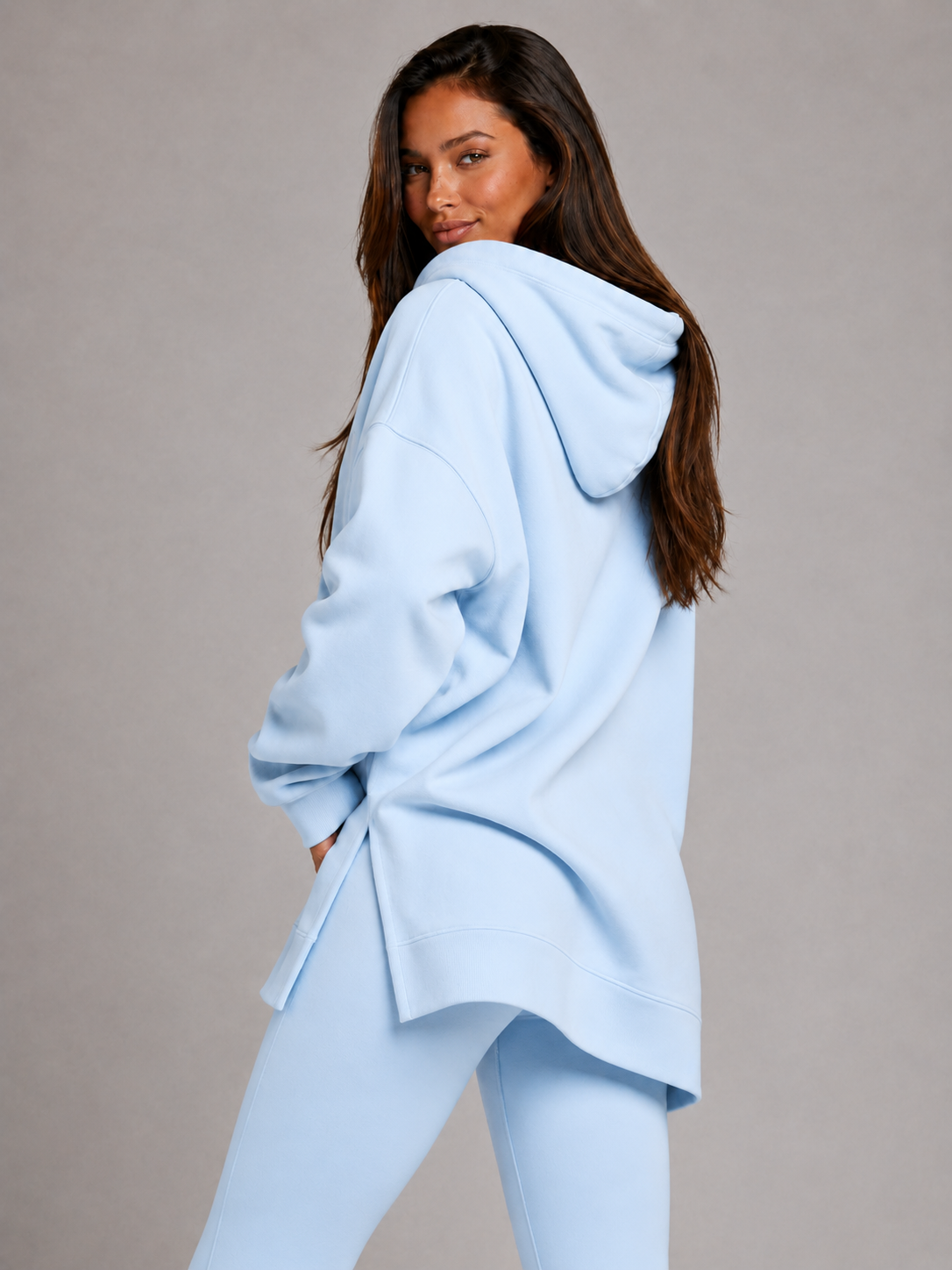 Robe à capuche oversize