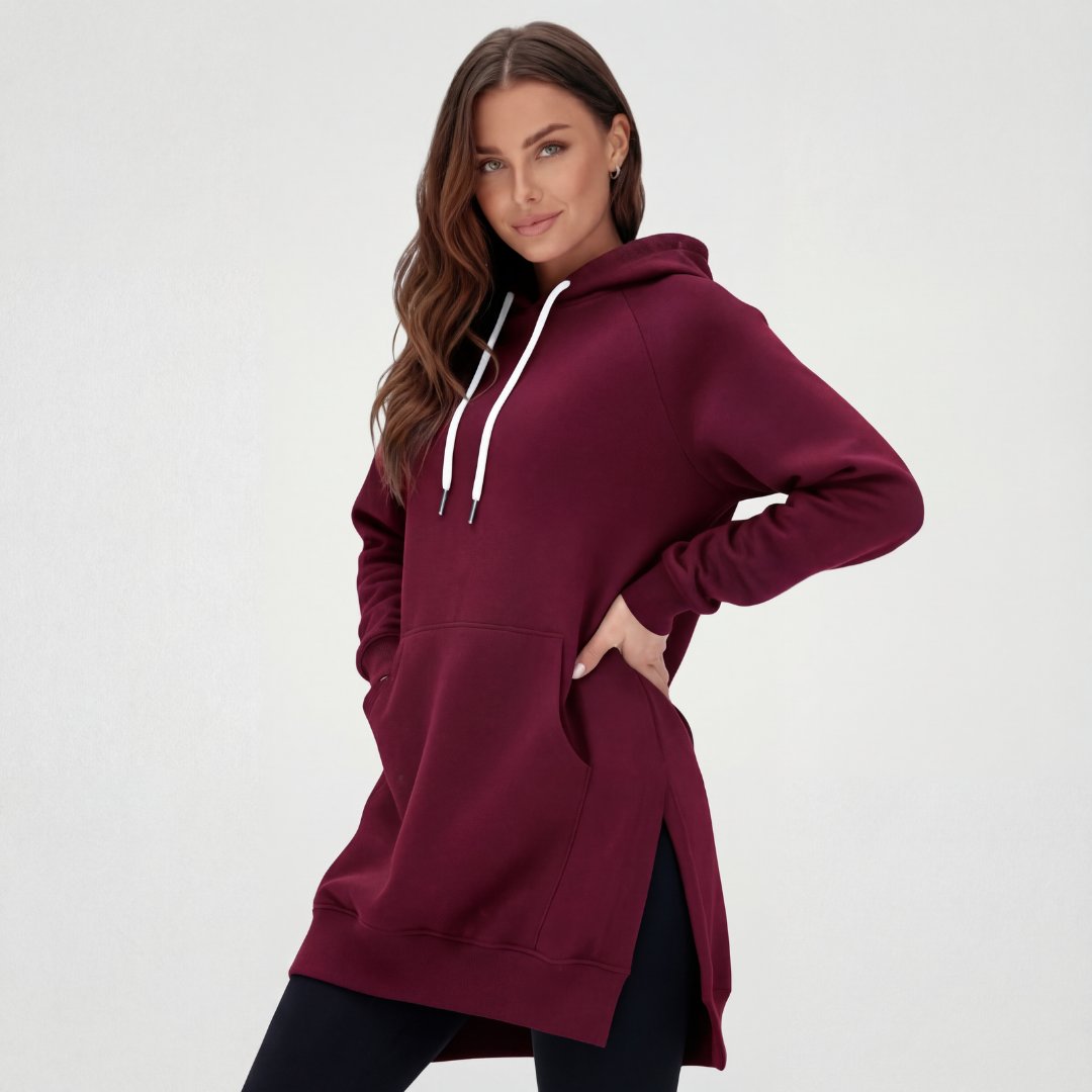 Übergroßes Hoodie-Kleid