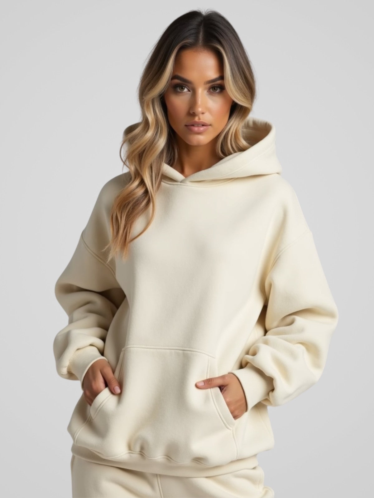 Robe à capuche oversize